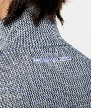 Pigment Dyed Loose Gauge Track Jacket. Shot by EQVVS. Back model detail shot.