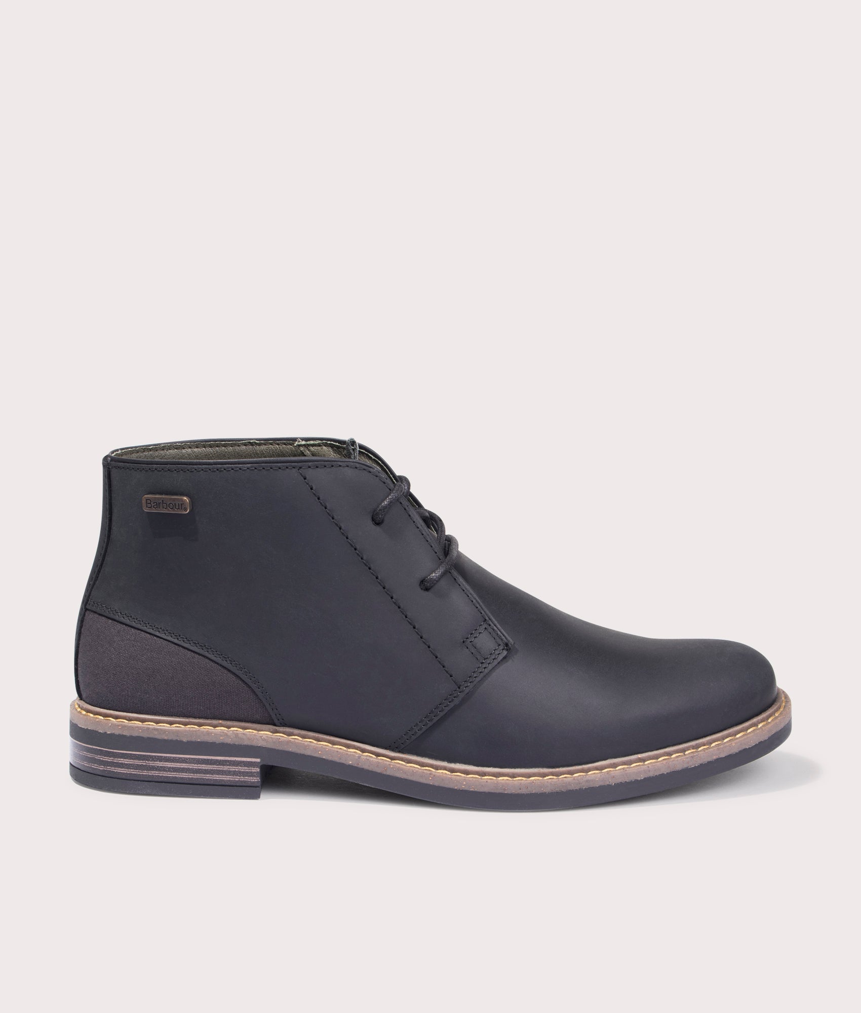 Barbour Readhead Chukka Boots in Black , for Men. EQVVS Side Shot