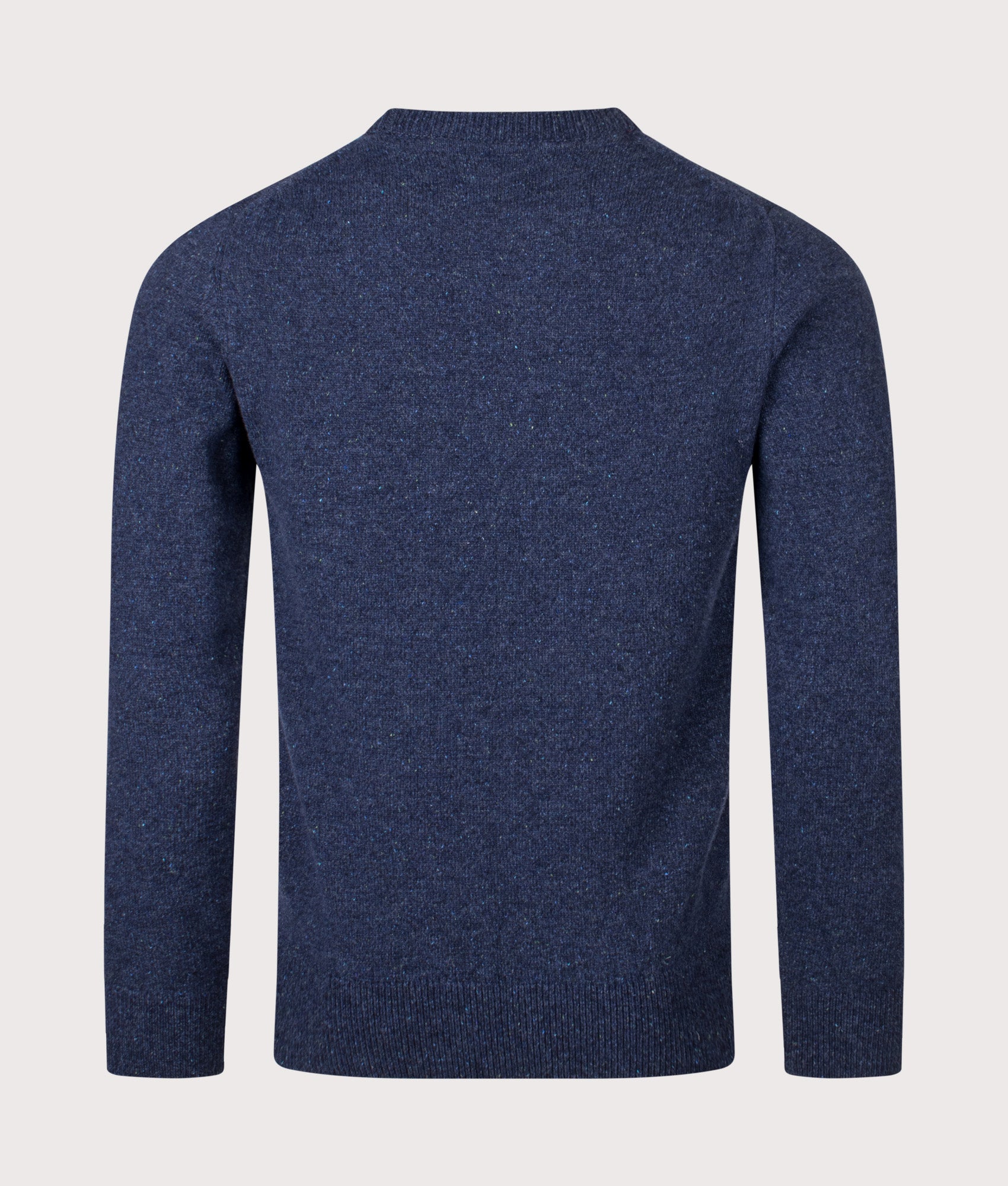The Tisbury Jumper in Deep Blue. Wool blend | Barbour Lifestyle | Shot at EQVVS | Back shot 