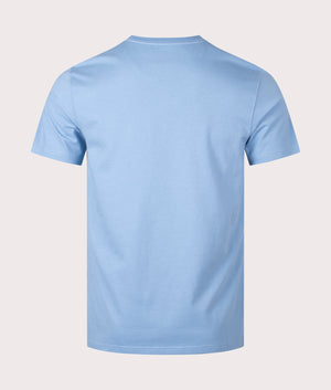 Barbour Lifestyle Essential Sports T-Shirt in Blue back Shot at EQVVS
