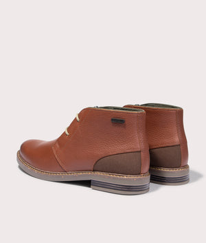 Barbour Readhead Chukka Boots in Fawn Swede, 80% Leather and 20% Cotton, Back Shot at EQVVS