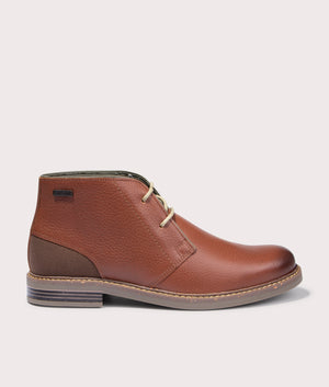 Barbour Readhead Chukka Boots in Fawn Swede, 80% Leather and 20% Cotton, Side Shot at EQVVS