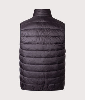 Bretby Gilet by Barbour in Black. Shot by EQVVS. Back shot.