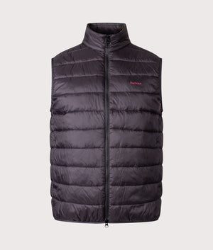 Bretby Gilet by Barbour in Black. Shot by EQVVS. Front shot.