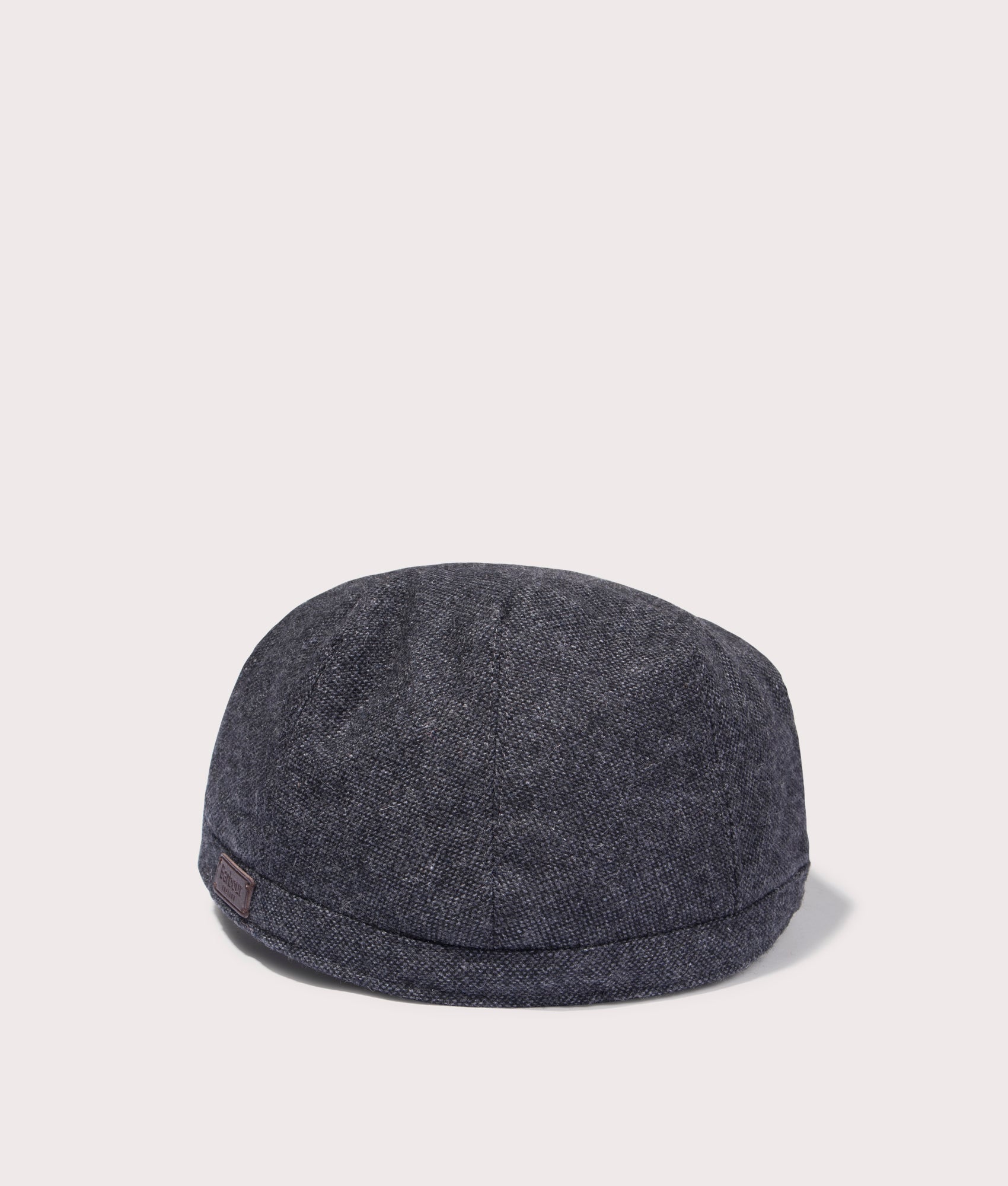 Barbour Lifestylle Barlow Flat Cap in Grey Herringbone. EQVVS Back Shot