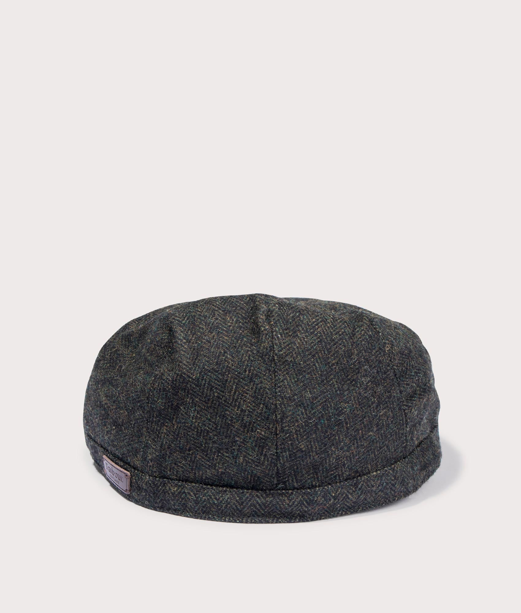 Barbour Lifestyle Barlow Flat Cap in Olive at EQVVS Menswear. Back shot.
