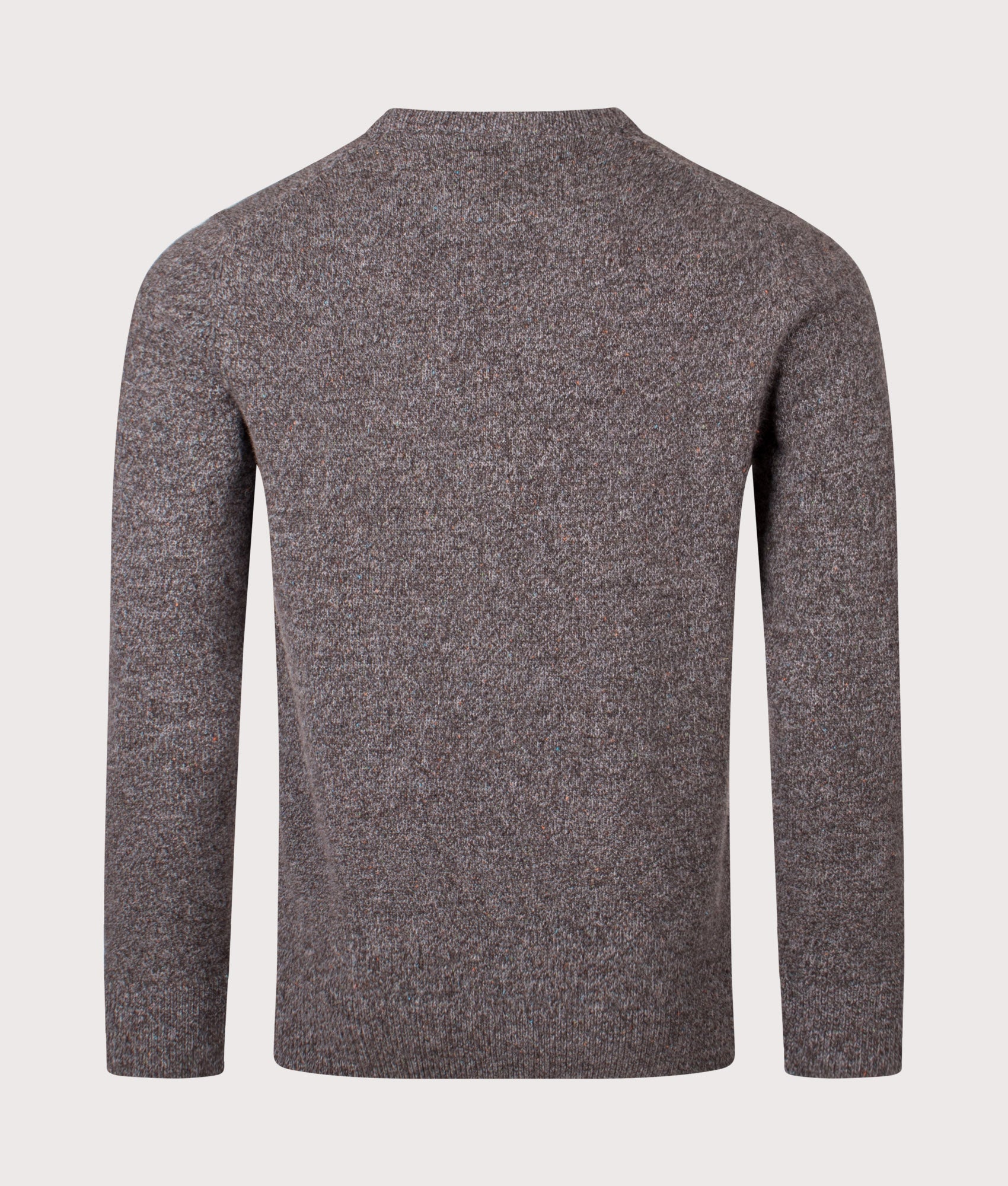 The Tisbury Jumper in Fog. Wool blend | Barbour Lifestyle | Shot at EQVVS | Back shot 
