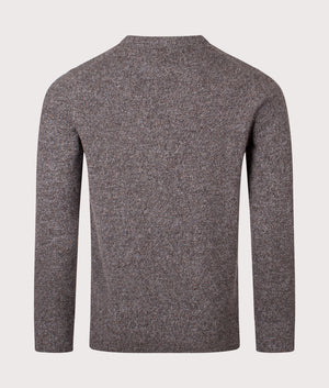 The Tisbury Jumper in Fog. Wool blend | Barbour Lifestyle | Shot at EQVVS | Back shot 