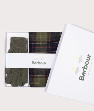 Tartan-Scarf-&-Glove-Gift-Set-Classic/Olive-Barbour-Lifestyle-EQVVS