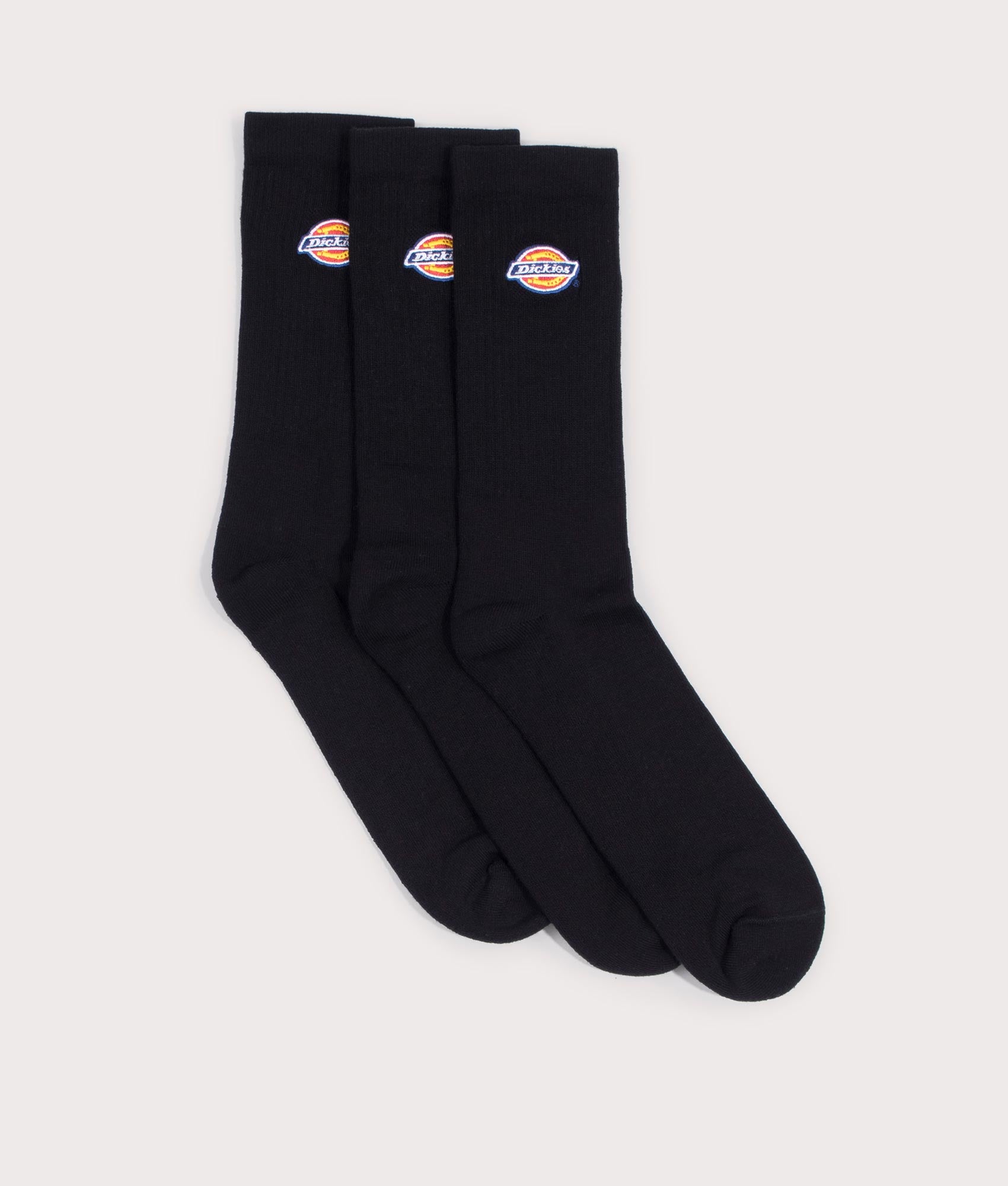 Three-Pack-of-Valley-Grove-Embroidered-Socks-Black-Dickies-EQVVS