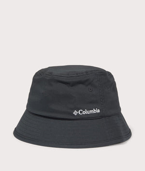 Pine Mountain Bucket Hat in Black by Columbia. EQVVS Front Angle Shot.