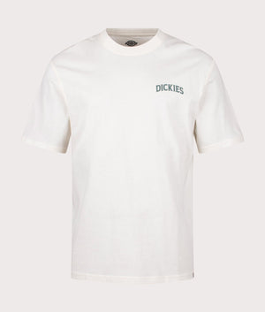 Elliston T-Shirt in Cloud by Dickies. EQVVS Front Angle Shot.
