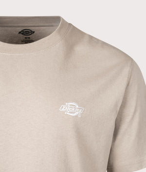 Summerdale T-Shirt in Sandstone by Dickies. EQVVS Detail Shot.
