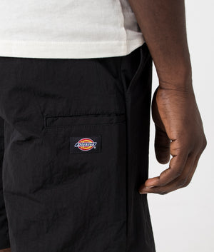 Dickies Fincastle Shorts in Black. Detail shot at EQVVS.