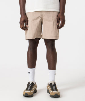 Dickies Fincastle Shorts in Sandstone. Front angle shot at EQVVS.