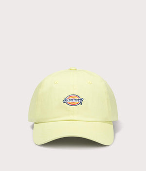 Dickies Hardwick Baseball Cap in Pale Green. Front angle shot at EQVVS.