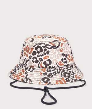 Saltville Bucket Hat in Heritage Print White by Dickies. EQVVS Back Angle Shot.