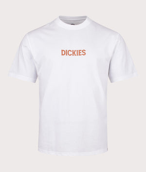 Patrick Springs T-Shirt in White by Dickies. EQVVS Front Angle Shot.