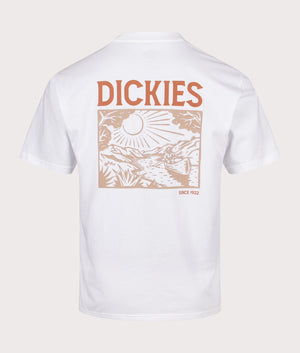 Patrick Springs T-Shirt in White by Dickies. EQVVS Back Angle Shot.