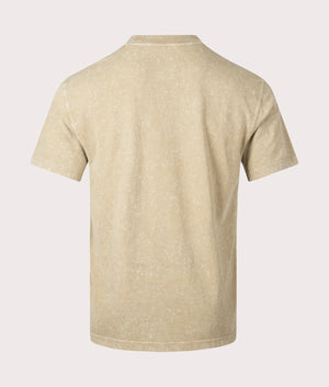 Newington T-Shirt in Double Dye Acid Sandstone by Dickies. EQVVS Back Angle Shot.