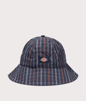 Dickies Surry Bucket Hat in Dark Blue. Front angle shot at EQVVS.