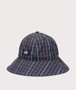 Dickies Surry Bucket Hat in Dark Blue. Front side angle shot at EQVVS.