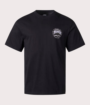 Stanardsville T-Shirt in Black by Dickies. EQVVS Front Angle Shot.