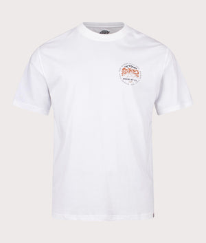 Stanardsville T-Shirt in White by Dickies. EQVVS Front Angle Shot.