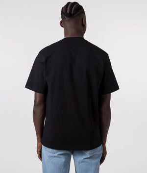 Timberville T-Shirt in Black by Dickies. EQVVS Back Angle Shot.