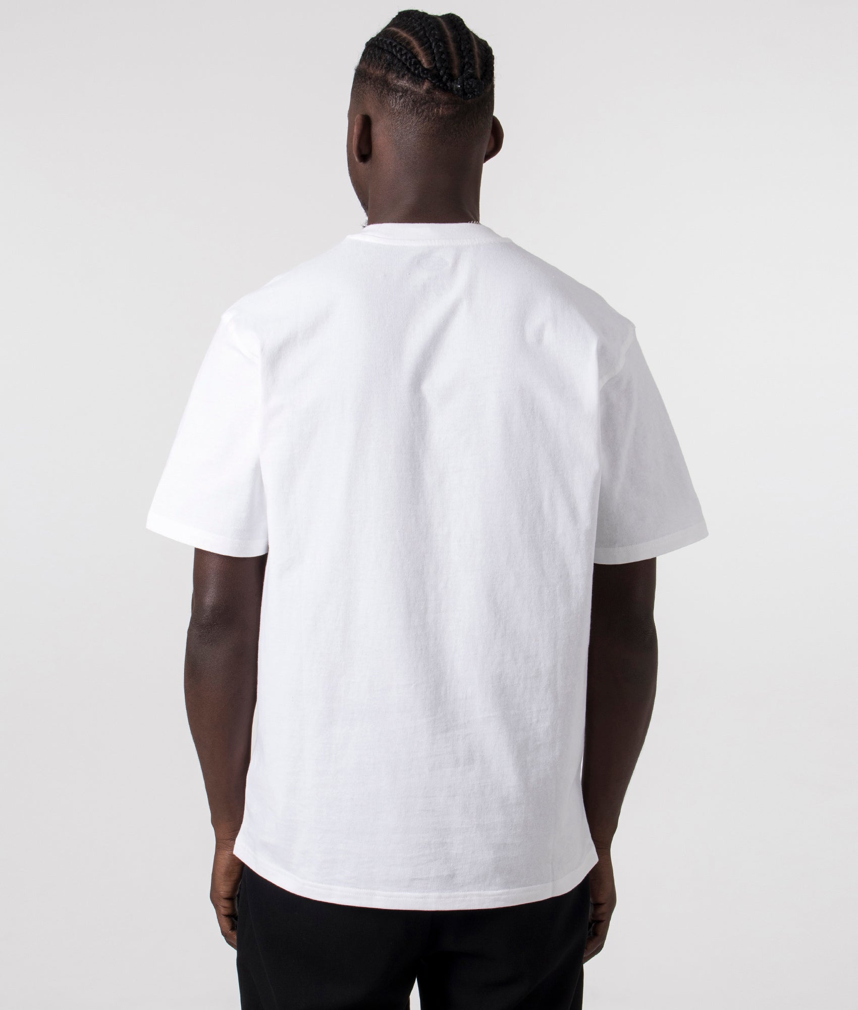 Timberville T-Shirt in White by Dickies. EQVVS Back Angle Shot.