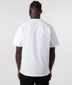 Timberville T-Shirt in White by Dickies. EQVVS Back Angle Shot.