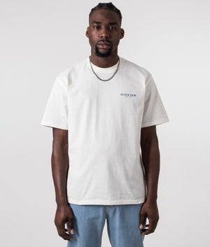 Wakefield T-Shirt in Cloud by Dickies. EQVVS Front Angle Shot.