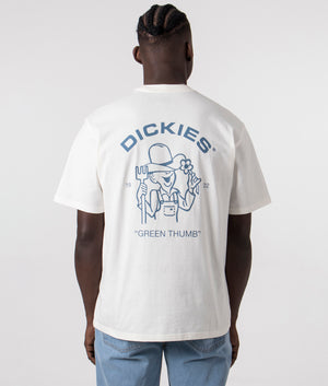 Wakefield T-Shirt in Cloud by Dickies. EQVVS Back Angle Shot.