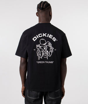 Wakefield T-Shirt in Black by Dickies. EQVVS Back Angle Shot.