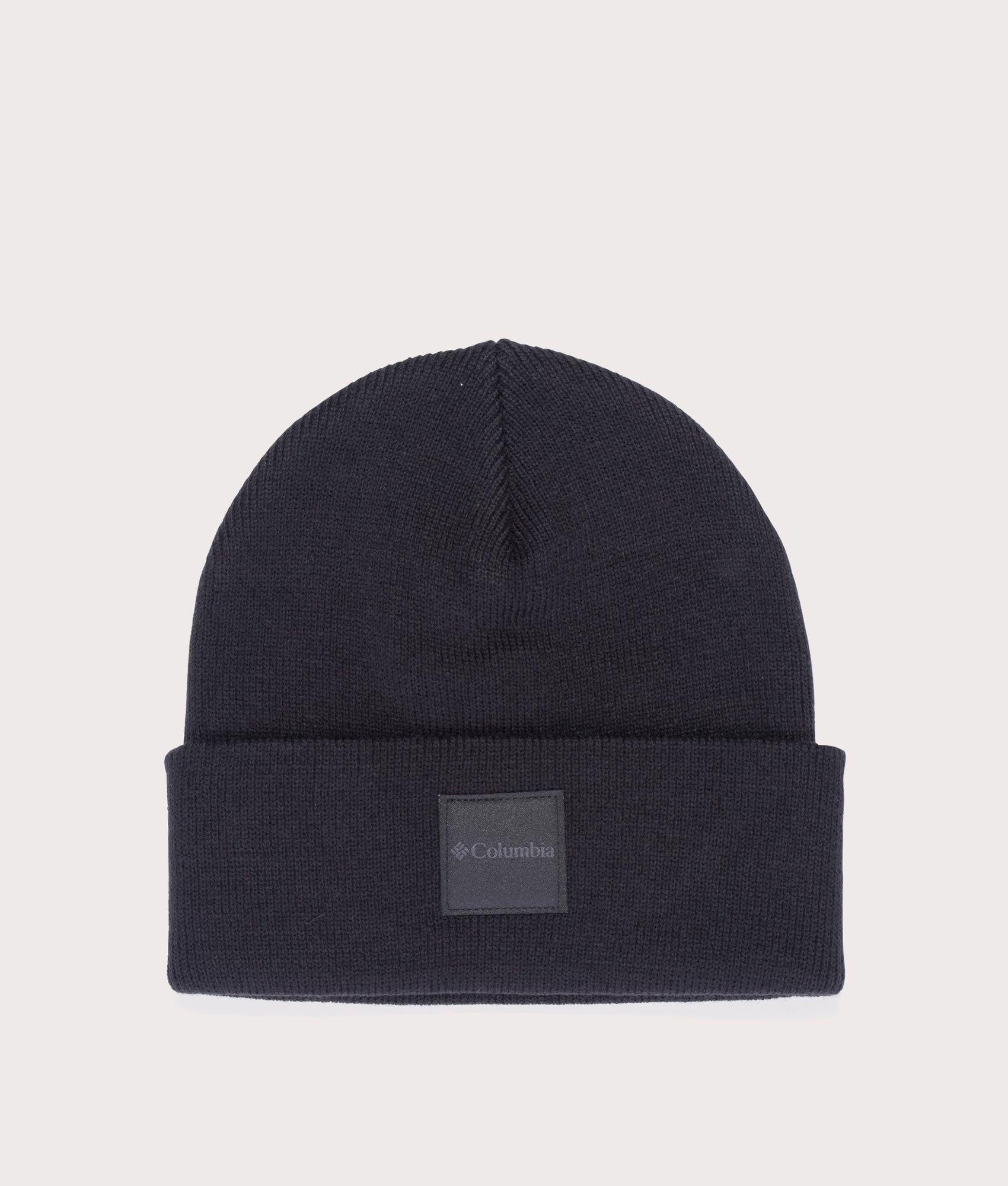 City Trek Heavyweight Beanie in Black by Columbia. EQVVS Menswear Front Flat Shot. 