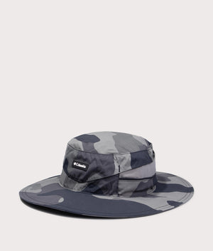 Bora Bora Printed Booney Hat in Black Mod Camo by Columbia. EQVVS side angle shot.