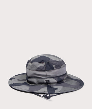 Bora Bora Printed Booney Hat in Black Mod Camo by Columbia. EQVVS back angle shot.