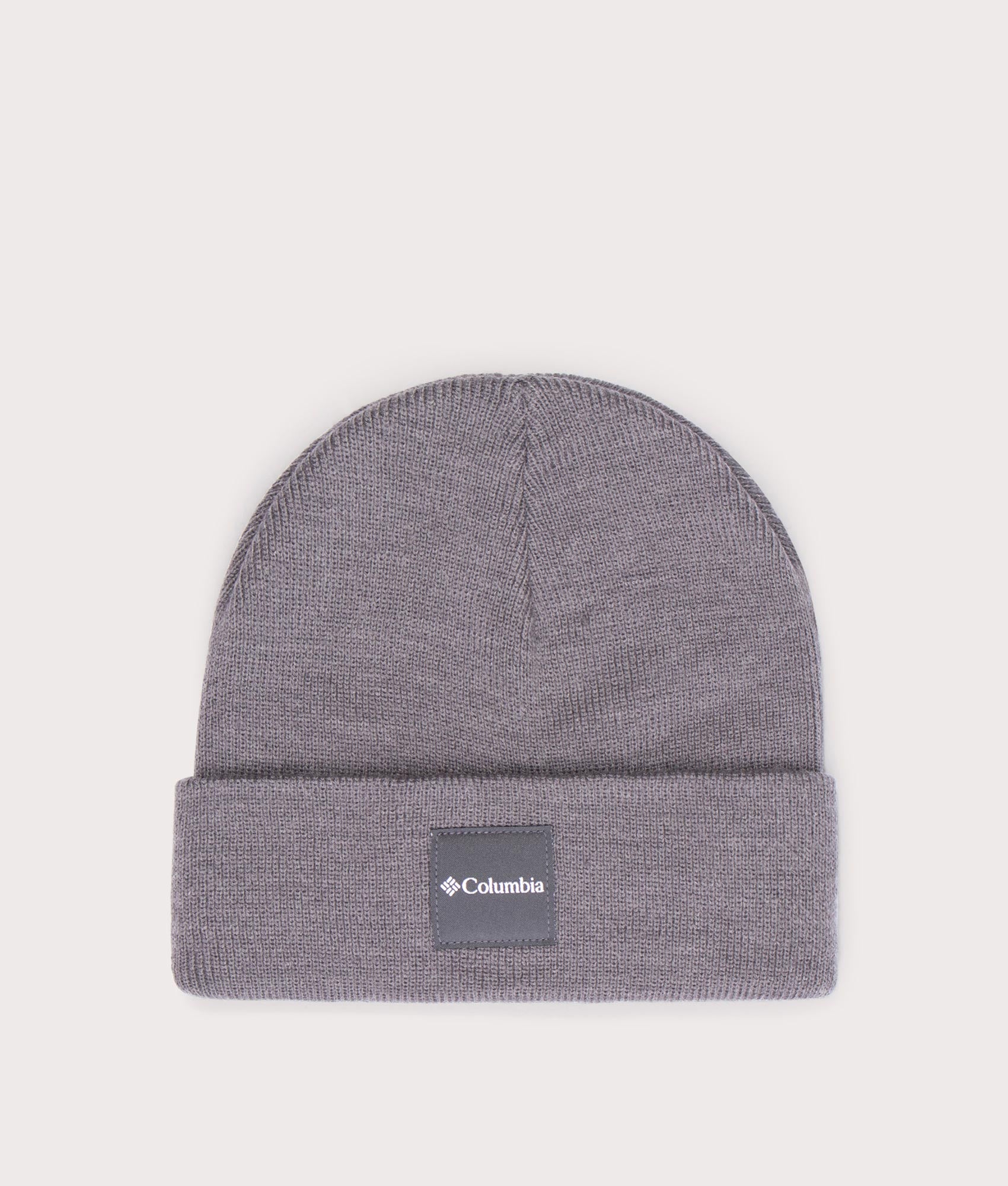 Columbia, city trek, heavyweight beanie, city grey heath, EQVVS Menswear, front photo shot
