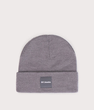 Columbia, city trek, heavyweight beanie, city grey heath, EQVVS Menswear, front photo shot