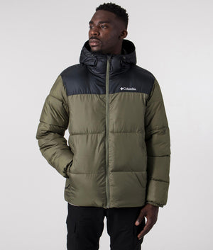 Puffect-Hooded-Jacket-Stone-Green/Black-Columbia-EQVVS