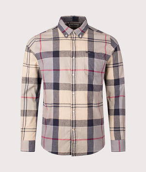 Glendale Tailored Shirt in Dress Tartan | Barbour Lifestyle | Shot at EQVVS | Front shot 