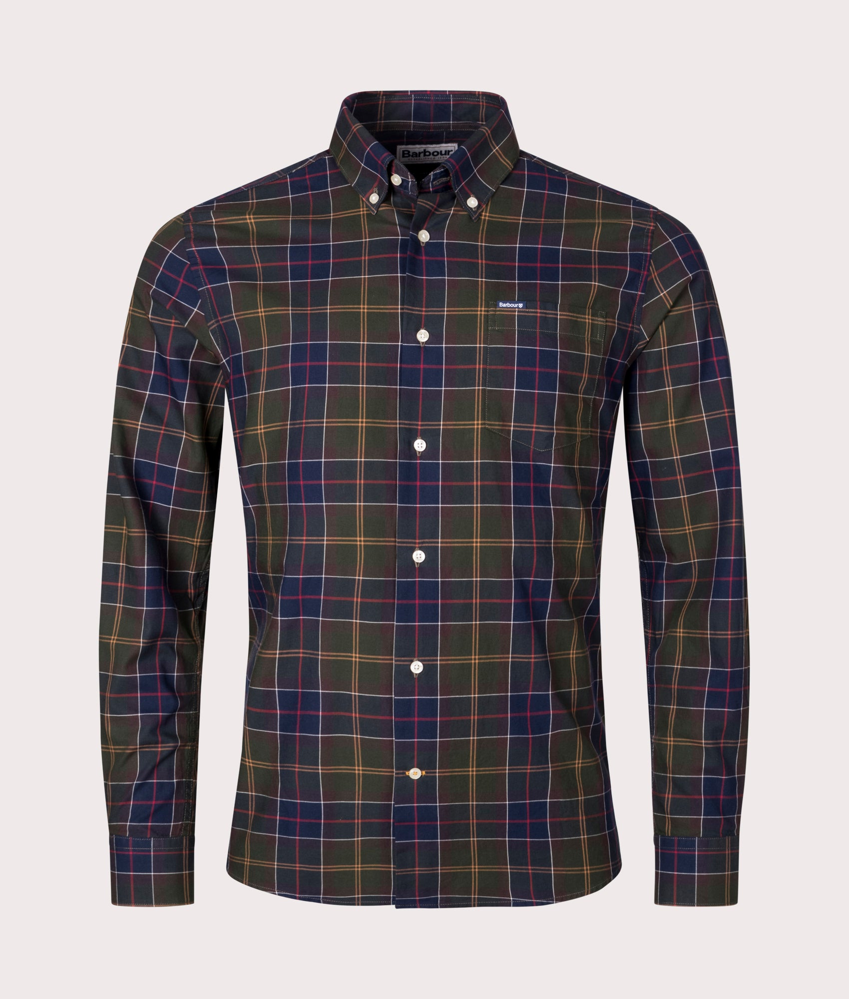 Weatheram Tailored Shirt, Barbour, Multi, Eqvvs, FRONT
