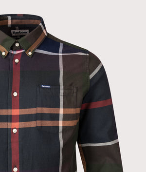 Dunoon Tailored Shirt in 'Classic Tartan' | Barbour Lifestyle | Front detail shot 