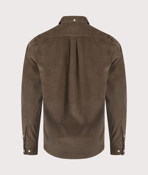 Barbour Ramsey Tailored Shirt in Brown. EQVVS Back Shot.