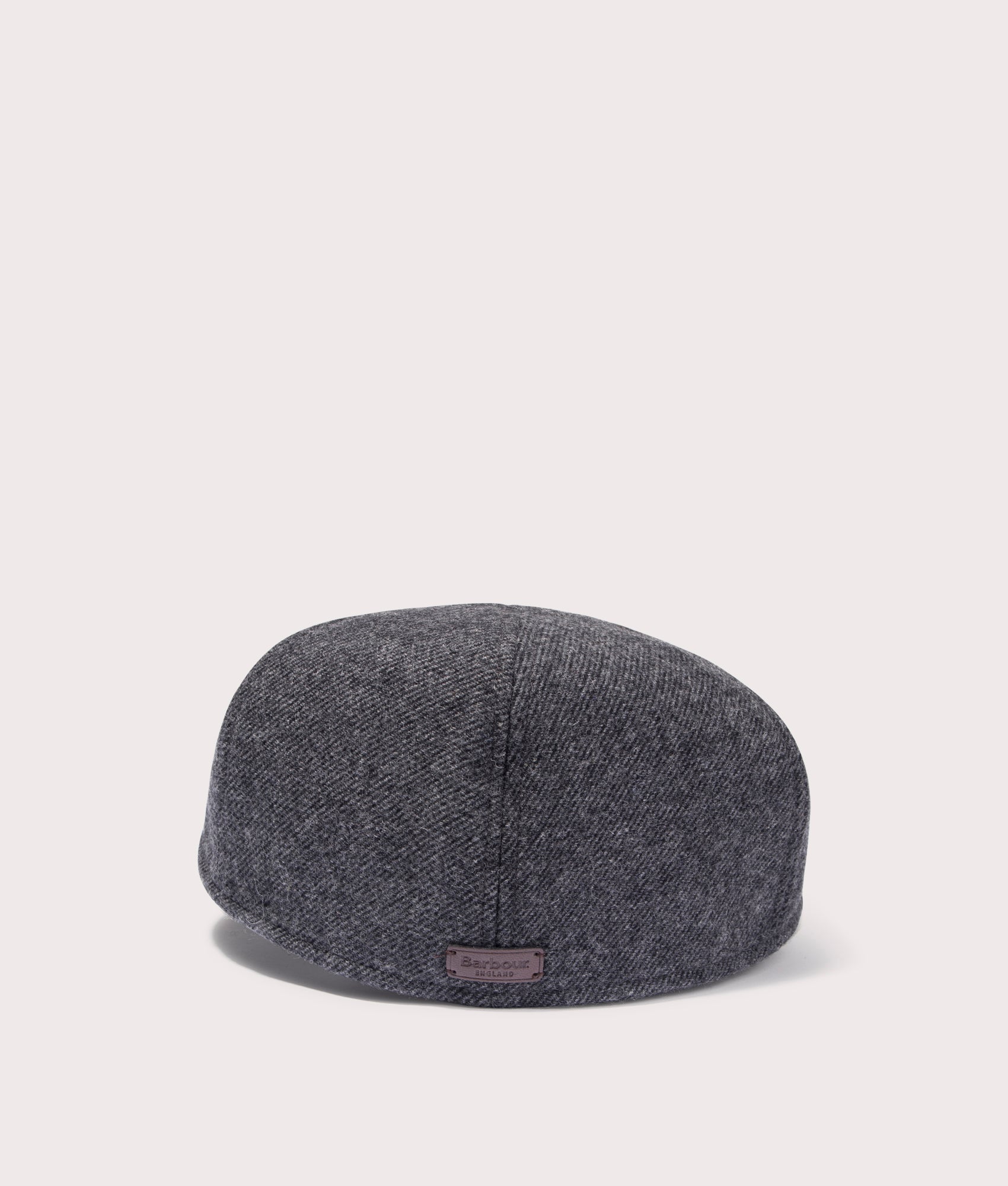 Barbour Claymore Bakerboy Cap in Charcoal Grey. EQVVS Back Shot