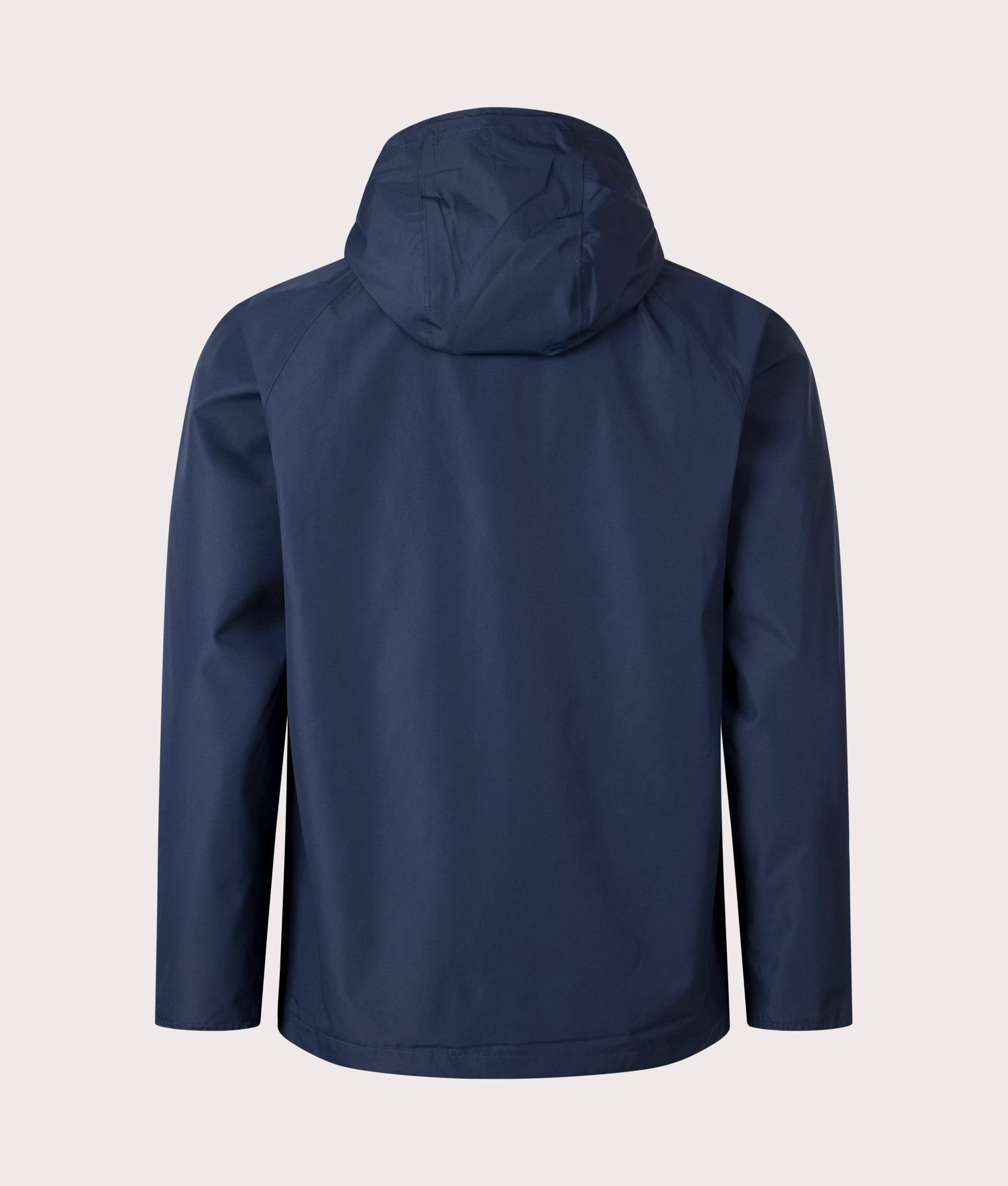 Barbour Hooded Domus Waterproof Jacket in Navy and Tart for Men at EQVVS back Shot