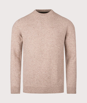 Tisbury Jumper in Stone | Barbour Lifestyle | Shot at EQVVS| Front shot 