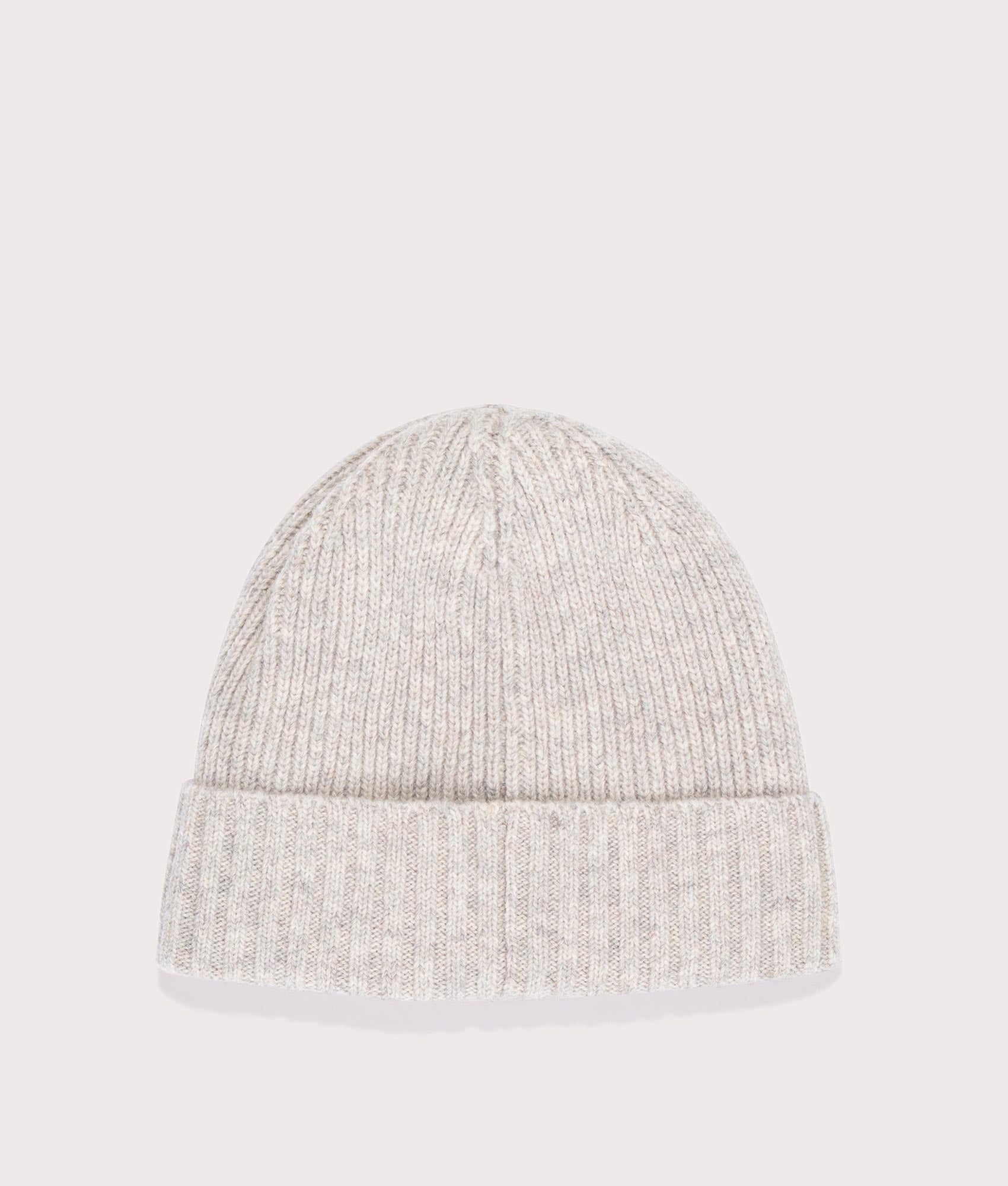 The Carlton Beanie Hat in Light Grey. EQVVS Back Shot.