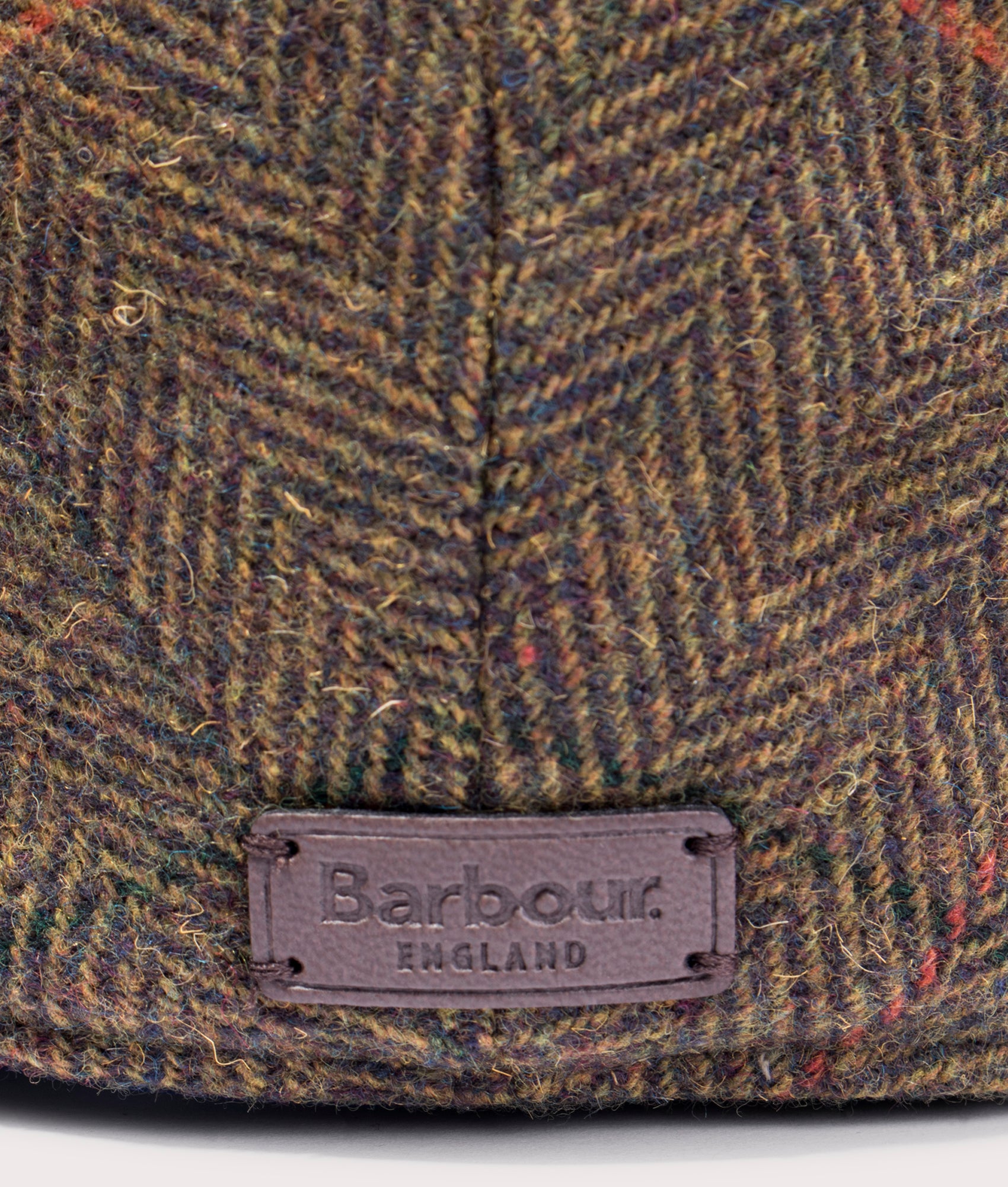 Wilkin-Flat-Cap-Olive/Orange/Red-Barbour-Lifestyle-EQVVS