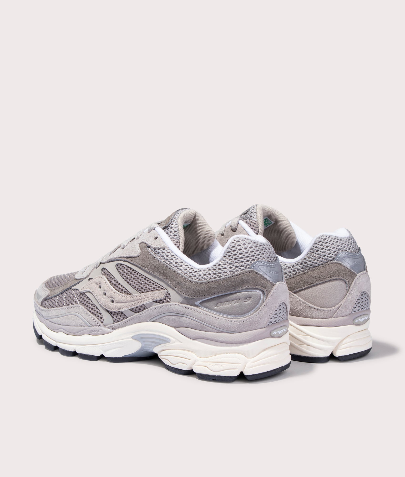 Saucony ProGrid Omni 9 Sneakers in Grey Back Shot at EQVVS